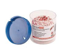 ROTIX Fil de Cuisine 150 m Rouge/Blanc en 100% Coton - Fil à Roulade de qualité Alimentaire et résistant à la Chaleur dans Une boîte distributrice avec Coupe-légumes - Cordon à rôtir pour roulades