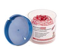 Rotix Fil de cuisine en coton rouge/blanc dans boîte distributrice avec coupe-cordon (100 m)