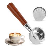 ROTKUSZ Espresso Bottomless Porte-filtre 51mm, Porte Filtre à Café porte-filtre sans fond Acier Inoxydable, Compatible avec DeLonghi Dedica EC680/EC685/EC785/EC820/EC850/EC860(3 oreilles)