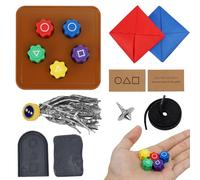 ROTKUSZ Jeu Traditionnel Coréen, Gonggi Korean Game, Gonggi Jack Stone Pebbles Set, Traditional Korean Gonggi Game Set pour Tous Les Âges Activités Amusants