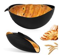 ROTKUSZ Moule à Pain en Silicone, bol à pain ovale 3 en 1, moule à pain de 30 cm de diamètre, Silicone AntiadhéSif Moule Cake RéSistant à La Chaleur Jusqu'à 230 °C Pour Cuisson, Le MéLange
