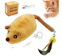 Souris Interactive pour Chat, Jouet Électrique Mobile pour Chat, Rechargeable par USB, Souris a Détection Intelligente