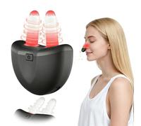 Rotlicht Appareil de thérapie nasale - Appareil de rhinite infrarouge - Soulage les symptômes de la rhinite - Pour nez bouché, nez bouché, démangeaisons nasales, sinusite (noir1)