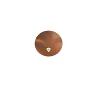 Rotnso Collier en plaqué or véritable 14 carats pour femme avec pendentif mauvais œil et diamant tendance et délicat, Laiton, Zircone cubique
