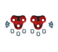 cyclingcolors Cales Chaussure Compatible KEO Look avec Grip Velo Route Course 0 4.5 9 DEGRES (Rouge, 9°)