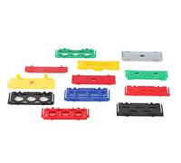 Roto/Gluske Insert pour feuillure à verres GFE | 100 x 50 x 5 mm | Profil Schüco Living | Couleur rouge | 1000 pièces