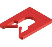 Roto/Gluske Système de palettes d'écartement DISKOKLICK type 2 | 40 x 30 x 3 mm | Couleur rouge | 1000 pièces
