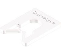 Roto/Gluske Système de palettes d'écartement DISKOKLICK type 2 | 65 x 52,5 x 1 mm | Couleur blanc | 1000 pièces