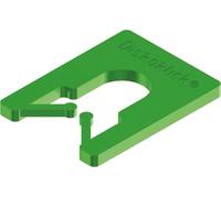 Roto/Gluske Systèmes de palettes d'écartement DISKOKLICK type 2 | 65 x 52,5 x 5 mm | Couleur vert | 1000 pièces