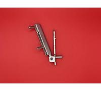 Roto K 6/130 Joint d'angle de réparation pour fenêtre en bois/PVC espacement des broches 55 mm (argenté)