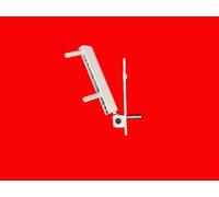 Roto - Palier d'angle de réparation pour fenêtre en bois/PVC - Espacement des broches : 55 mm (revêtement blanc)