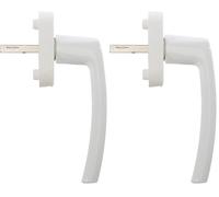 Roto Poignée de fenêtre Line blanc signalisation avec vis tige carrée 7 x 37 mm (Lot de 2)