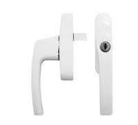 Roto Siegenia Si Aubi Alu500 Poignée de fenêtre inclinable et lame en aluminium Blanc