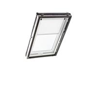 Roto Store Enrouleur occultant électrique ZRV - Occultant Presque Complet - Rail de Guidage Blanc - Série Designo R4/R7 et Classic 43/73 - Taille 065/098 | 06/09 - Couleur du Tissu Blanc