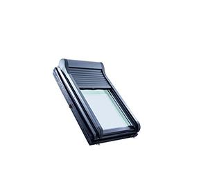 Roto Volet Roulant Extérieur Originale ZRO - Volet Roulant Manuel - avec Manivelle - Lamelles en Aluminium à Double Paroi - pour la Série Designo R7 - Taille 065/118 | 06/11 - Anthracite Métallisé