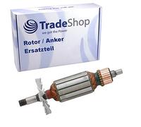Rotor d'ancrage de rechange avec ventilateur pour rabot Makita 1900B, N1900B, 1901, 1902, 1911B, 1923B, N1923B - Remplace 511938-9 - Pièce de rechange de moteur