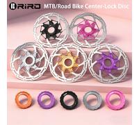 Rotor de frein à disque à blocage central RIRO 140 mm/160 mm, ventilé, dissipation thermique, silencieux, léger, moulage CNC pour vélo électrique / route / VTT 140MM-Ti Color 1PC