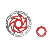 Rotor de frein à disque de vélo 140mm 160mm, Rotors flottants, disque de refroidissement rapide, Dissipation thermique pour vtt Freins Frein à Tambour Pour Vélo Ensemble Tambour(Center Lock 140-Red)