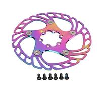 Rotor de frein à disque flottant de vélo avec 6 boulons, haute performance, support en alliage d'aluminium gravé CNC durable, anneau extérieur en acier inoxydable pour accessoires (160MM)