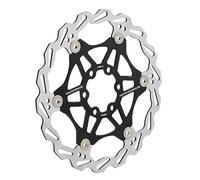 Rotor de Frein Disque de frein hydraulique flottant pour vélo, 160 mm, 180 mm, 203 mm, à dissipation thermique, compatible avec Shimano(203MM Black)