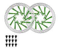 Rotor de Frein Disques de frein pour vélo de route et VTT, 2 pièces, 160 mm, 180 mm, 203 mm, G3, 6 boulons, durables, adaptés à Shimano(GREEN-180-180MM)