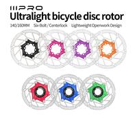 Rotor de frein flottant à blocage central IIIPRO ultraléger 140/160 mm, dissipation thermique, multicolores, pour frein à disque hydraulique Shimano SRAM Green 160mm