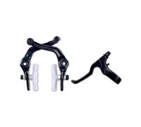 Rotor de Frein Kit de freins de vélo en U, levier en alliage forgé, plaquettes transparentes, boîtier intérieur/extérieur, adapté aux câbles de pièces BMX(U brake left lever)