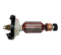 Rotor en cuivre pour meuleuse d'angle 6 100 avec deux balais de carbone Longueur totale 154,5 mm Poids 417 g Conçu pour la performance