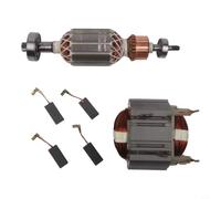 Rotor et Stator Ensemble de 6 pièces de rechange avec balais de carbone CB350 pour marteau rotatif HR4001C HR4010C, HR4011C, 513633-7 625758-6 194160-9