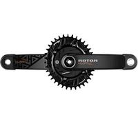Rotor INspider VTT KAPIC Carbone CL52, pédalier avec capteur de puissance noir