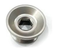 Rotor Vis de manivelle 3D30/REX2/2D côté transmission, en aluminium gris
