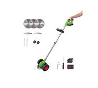 Rotorazer Kit de jardin sans fil 8 en 1, 22 pièces, avec 1 batterie, profondeur de coupe réglable, 7 lames de précision, tige télescopique, entretien du jardin