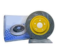 Rotors de frein de voiture Disques de frein Noise gratuits pièces automobiles compatibles avec Lotus Elan Elise Elise Esprit Europa S Evora Exige Seven Modèles(Yellow)