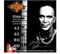 Rotosound Cordes pour basse électrique SWING 66 Stainless BS66 4 cordes 43-110 Billy Sheehan