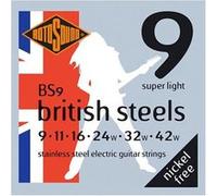 Rotosound Cordes pour guitare électrique BRITISH STEELS BS9 Super Light 6-cordes 9-42