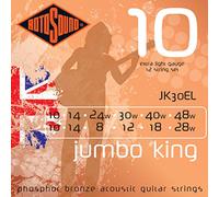 Rotosound, Corde Guitare acoustique Jumbo King, Jeu 12 cordes extra light 10-48