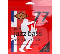 Rotosound Cordes pour Basse Électrique JAZZ 77 MONEL FLATWOUND 4-cordes RS77S FLATW SHORT SCALE Standard 40-90