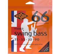 Rotosound Cordes pour Basse Électrique SWING 66 STAINLESS SETS 4-cordes RS66LB Stainless Medium Light 35-90