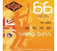 Rotosound Cordes pour Basse Électrique SWING 66 STAINLESS SETS 4-cordes RS66M MEDIUM SCALE Stainless MEDIUM Scale 40-90