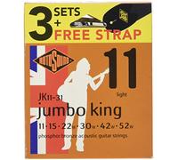 Rotosound Cordes pour Guitare Acoustique JUMBO KING 3 Jeu + Sangle J11-31-F