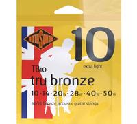 Rotosound Cordes pour Guitare Acoustique TRU BRONZE 6-cordes TB10 Extra-Light 10-50