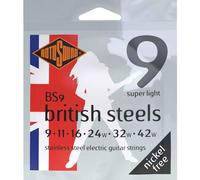 Rotosound Cordes pour Guitare Électrique BRITISH STEELS 6-cordes BS9 Super Light 9-42