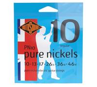 Rotosound Cordes pour guitare électrique Pure Nickels PN10 6 cordes 10-46 Regular