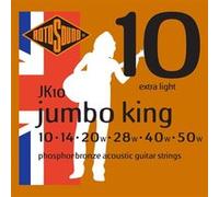 Rotosound Cordes pour Guitare Acoustique JUMBO KING 6-cordes JK10 Extra-Light 10-50