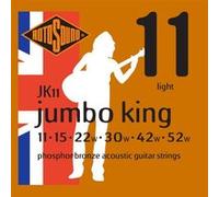 Rotosound Cordes pour guitare acoustique Jumbo King JK11 6 cordes Light 11-52