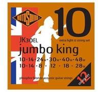 Rotosound, Corde Guitare acoustique Jumbo King, Jeu 12 cordes extra light 10-48