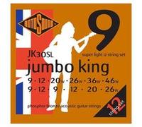 Rotosound JK30SL Jumbo king - Jeu de 12 cordes phosphore bronze guitare acoustique - Super Light