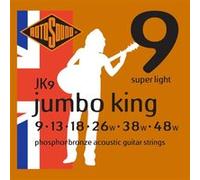 Rotosound JK9 Jumbo King Phosphor Bronze Super Light 9-48 Jeux de cordes folk 010 G