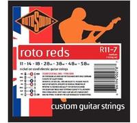 Rotosound Cordes pour Guitare Électrique Roto Nickelée 7-cordes REDS MED R11-7 Medium 11-58
