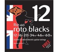 Rotosound R12-60 Roto Blacks - Jeu de cordes guitare électrique - 12-60